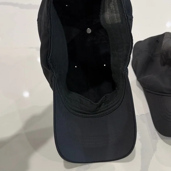 Nike Black Caps with White Swoosh-2 pack - Picture 5 of 11